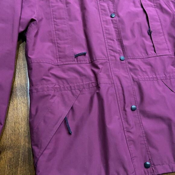 REI Outdoors Vintage 90s Cranberry Red Gore Tex Full Zip Jacket Women's Size 12 - Picture 3 of 9